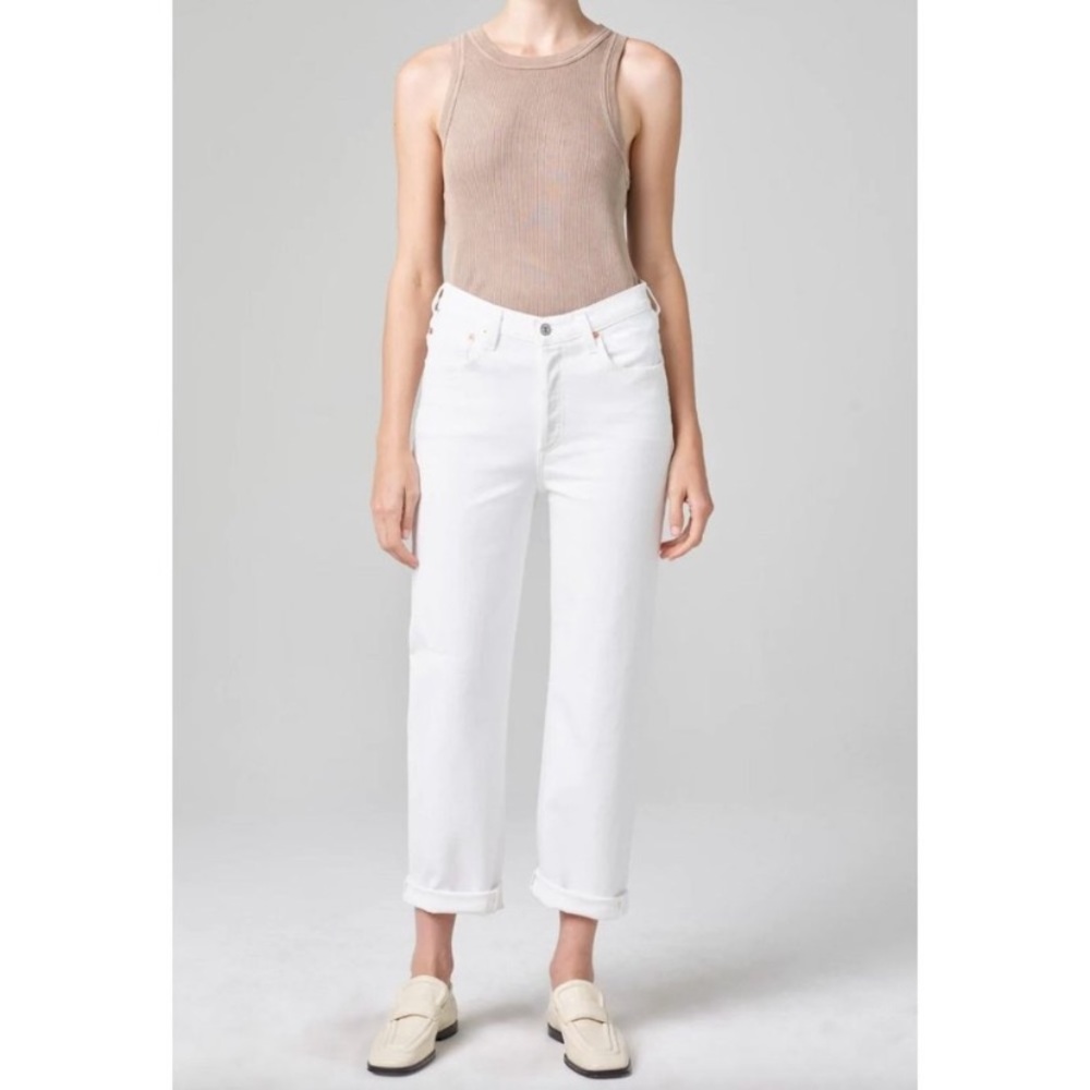 New Citizens of Humanity Dylan Rolled Crop Jeans in Hereafter Size 32